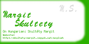 margit skultety business card